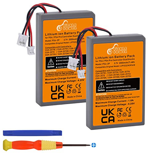 Pickle Power PS4 PS4Pro Battery Replacement for Sony Playstation 4 Dualshock 4 V1 V2 Controller CUH-ZCT2 CUH-ZCT2E CUH-ZCT1E CUH-ZCT1U