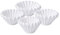 Vesaneae 200 Stück Kaffee Filterpapier, Papierfilter für Kaffeemaschinen, Coffee Filters, Korbfilterpapier Kaffeemaschine, Geschmacksneutral, Weiße