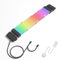Sirlyr 24 Pin RGB Kabel,adressierbare RGB PSU Kabel Verlängerungen - PC ATX Motherboard Stromversorgung,für Computergehäuse ARGB Dekoration,dünne LED Streifen schwarzer Connector Style 10In