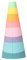 OPPI - STAK - 8 Jeu Éducatif en Silicone - À Empiler - Jouet D'Éveil 1er âge - Jeu de Construction - Jouet de Bain - avec Livret d'Instructions - Idée Cadeau Enfant dès 12 Mois