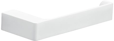Gedy PIRENEI Portarrollos Papel higiénico baño, Blanco Mate, Latón, 16,6 x 6,6 x 2,6