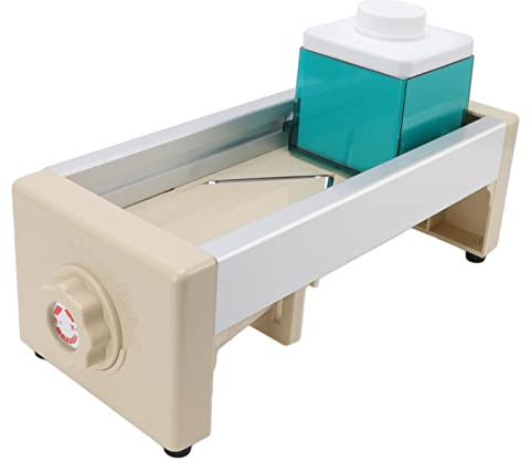 Adjustable Vegetable Chopper Food Slicer,Versatile Fruit and Vegetable Cutting Machine - Stainless Steel Manual Lemon Slicing Tool for Effortless Kitchen Prep and Catering Needs