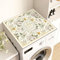Treer Tappetino per Lavatrice Antiscivolo Assorbente, Copertura per Lavatrice Morbido Tappetino Protezione Superiore per Lavatrice Asciugatrice Frigorifero (Beige,60x60cm)
