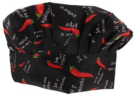 WRITWAA Gorro De Chef Unisex Cómodo para Cocina y Restaurante Gorro De Cocina De Tela De Algodón para Chefs El Trabajo