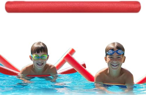 Noodle da nuoto in piscina in schiuma vuota, dispositivo di allenamento galleggiante | Noodles da biliardo per galleggiamento extra | Giochi di spiaggia per spiaggia e cortile di design a pioggia