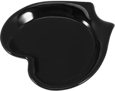 TOPPERFUN Porta cucchiai poggia cucchiaino da caffè porta paletta poggia cucchiaio zuppa utensile portacucchiaio per fornello poggiamestolo sul piano cottura accessori per bar ceramica Nero
