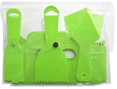 Spatule à mastic 5 en 1 pour la peinture artistique et la texturation à la fois pour les débutants et les utilisateurs expérimentés Spatule à mastic ABS PP