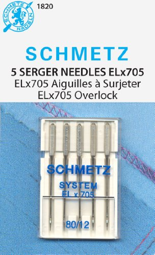 ELX705 Serger Needles -Size 14/90 5/Pkg (74063)