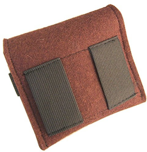 Patronenetui - Filz für 6 Große Kugeln, braun, mit Gürtelschlaufe