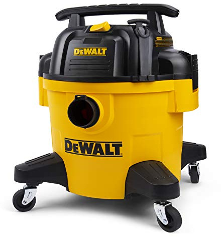DEWALT DXV06P 4 Peak HP Shop Vacuums, 6 Gallon Poly Wet/Dry Vac, Heavy-Duty Shop Vacuum with Blower Function Yellow+Black