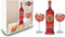 Martini Geschenkset Giftbox Geschenk Box Martini Fiero Wermut 1L (14,4% Vol) + Martini Royale Ballon Cocktail Glas Set - 2x Gläser 47cl - [Enthält Sulfite]