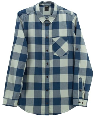 Jack Wolfskin Holmstad Shirt Damen Bluse Wanderbluse Langarm S