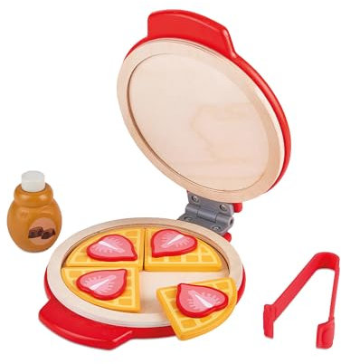 JOCCA - Gaufrier en Bois avec Accessoires pour Enfants | Montessori Fer à gaufres pour Enfants | Plus de 2 Ans | Jouet, Cadeau Enfant Fille | Appareil électroménager Jouet