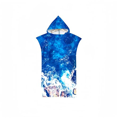Proumhang Vuxen Strandhandduk Med Handduksbyte Handduk Mantel Handduk Poncho Filt för Strandsurfing Badbad Våtdräkt Byte 85cm x 110cm Läge 12