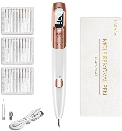 LARALA Eliminación de marcas de nacimiento, eliminación de verrugas, bolígrafo de eliminación de marcas de nacimiento, verrugas, manchas de la edad en la cara, las manos y el