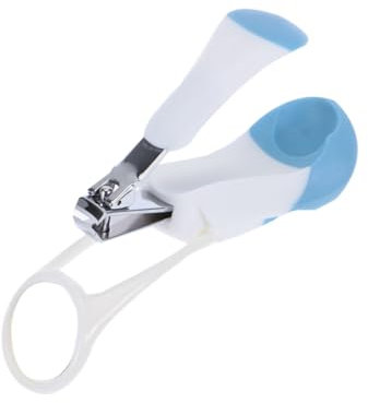 Vaguelly Nagelknipser Mit Lupe Sicherer Ergonomischer Griff Edelstahl Nagelpflege Neugeborene Blauer Nageltrimmer Für Präzises Schonendes Kürzen