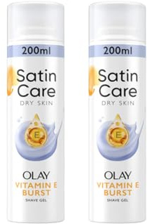 Satin Care Shave Gel for Women – Olay Vitamin E Burst – 2 x 200ml | E-FICCI Hamper Bundle with Thank You Card