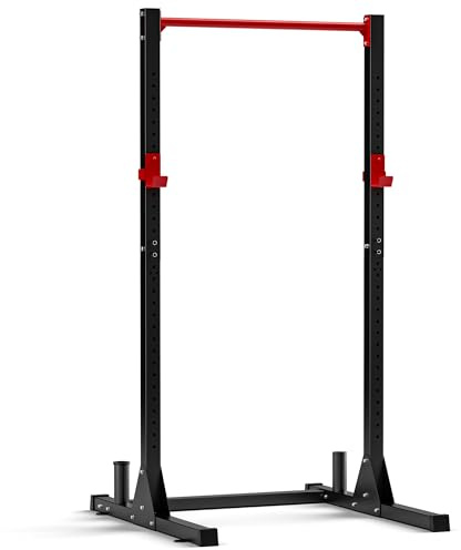 Ultrasport Power Rack Tower I Squat Rack I Power Cage con Barra de Dominadas I Pull-Up Bar con J-Hooks Regolabili, Portabilanciere e Portadischi, Capacità di Carico di 200 kg
