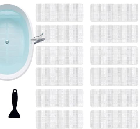 Pegatinas Antideslizantes para Ducha 12 adhesivos impermeables flexibles