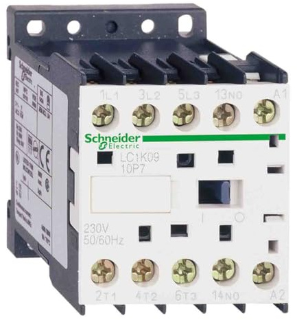 Schneider Electric TeSys K contactor - 3P - AC-3 = 440 V 6 A - 1 NC aux. - 110 V AC coil