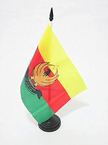 AZ FLAG Bordsflagga Västra Kurdistan 21x14 cm 100D Polyester Plastfot