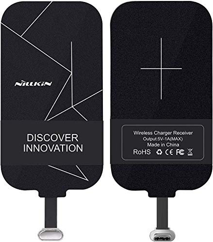 Nillkin QI Type-C Ricevitore di ricarica wireless, Caricabatterie Ricevitore Ultra Slim wireless receiver Per Samsung A52/A53/ A33 / One Plus 10 pro e altri telefoni di grandi dimensioni USB C