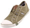 MUSTANG Damen Canvas Sneaker Khaki/Grün, Schuhgröße:EUR 37
