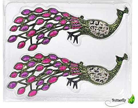 INGE-Glas Magic 2 Hänger Pfau Kunststoff 20,5 cm Box grün