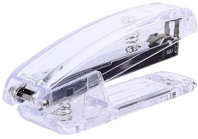 Silver Plastic Office Stapler Book Binding Tool