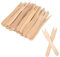 HUATEEN Tenedores de Madera,300 Piezas Pequeño Tenedores Desechables Tenedores de Patatas Fritas,Tenedores Natural Madera para Fiestas,Camping,Pícnic