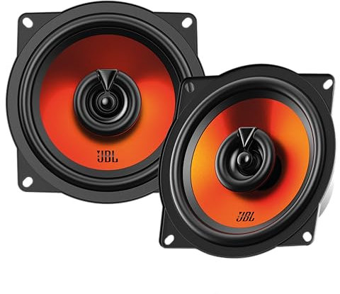 JBL Stage1 GEN2 52F – 5.25 Inch (130mm) 2-Way Coaxial Car Speakers – 40W RMS – 210W Peak – Compact Size – OEM Replacement & Car Audio Upgrade – No Grille – Easy Install Audio – Pair