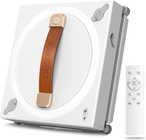 iDEEBO G500 Fensterputzroboter, Fensterroboter mit 2-Fach Sprühsystem, Auto Wegplanung, Fensterreiniger Roboter Elektrisch mit 100ML Tank für Innen- und Außenfenster