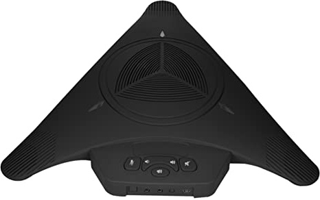 Garosa Micrófono de Conferencia, USB Plug Play, Altavoz Omnidireccional con Captación de Audio 360 para Reuniones de Negocios, Compatible con y