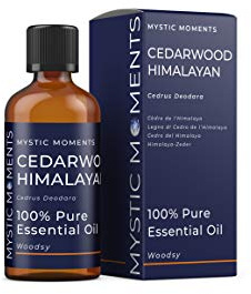 Mystic Moments | Cedarwood Himalayan Olio essenziale 100 ml - Olio puro e naturale per diffusori, aromaterapia e massaggio miscele senza OGM vegano
