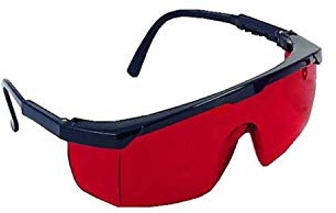 Laser Occhiali protettivi luce pulsata, regolabili, rosso