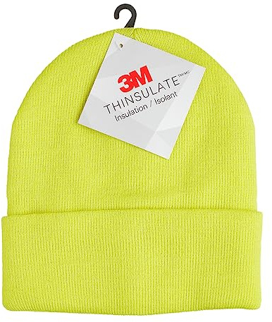 Blackrock Gelbe Beanie-Mütze, Tragen mit Hi-Vis, Für Männer und Frauen, Laufen, Beanie, Winter, Leichtgewicht, Schädelmützen, Thermal, Winter-Arbeitsmütze