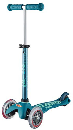 Micro Kickboard | Mini Kids Scooter for Ages 2-5 | Children up to 110 lbs | 3 Wheel Lean-to-Steer Design | Adjustable T Bar | Smooth Ride PU Wheels | Swiss Design