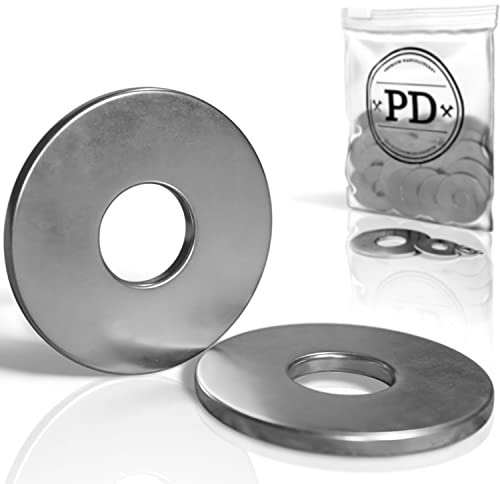PD® Arandelas grandes M10 (DIN 9021 / ISO 7093) | Arandelas de acero inoxidable A2 V2A | Calas de gran diámetro exterior | 10 piezas