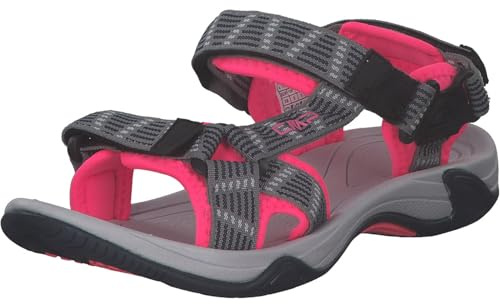 CMP Damen 38Q9956 Hamal WMN Sandalen offen ohne Absatz weich gepolstert Nylon, Groesse 36, grau/pink