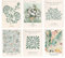 KiKiHong 6 Pezzi Set Poster Floreali Con Immagini di Botanica - Stampe Artistiche da Parete per Soggiorno, Camera da Letto e Sala - 20x25 cm Senza Cornice