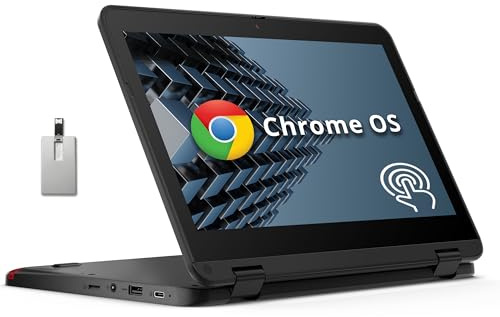 Lenovo 500e Chromebook Gen 3 Touchscreen Chromebook Laptop, 11.6 HD Rugged 2-in-1, Intel Celeron N5100 Quad-core, 8GB RAM, 8TB PCIe SSD, Gray, 32GB USB Card