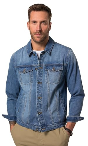 JP 1880 Uomo Giacca da Mezza Stagione Blue Jeans Opaco 3XL