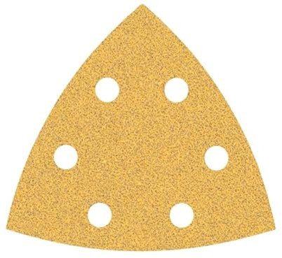 104PCS kit de de plateaux de ponçage multitool 93mm pour ponceuse delta disponible en plusieurs triangulaires grains adapté aux espaces restreints ponçage bois