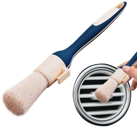 Cepillo de Limpieza multifunción para Coche, Giratorio 360 Grados y sin arañazos, Limpieza Interior para tapicería, Rejilla de ventilación y Cuidado del vehículo