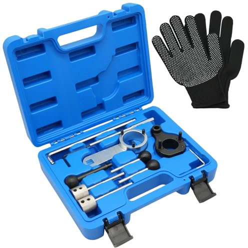 Wvoillty Set di attrezzi di regolazione del motore, 10 pezzi, set di attrezzi per la regolazione del motore, cinghia dentata, compatibile con VW Audi Skoda Seat, per motori VAG EA288 1.4, 1.6, 2.0 TDI
