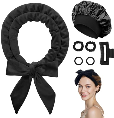 Velvet Heatless Curler Headband, 70 Overnight Set