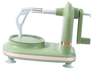 BAZEITFLOW Pelador Manual de Frutas con Manivela Antideslizante Peladora Rápida y para Hogar y Restaurantes Herramienta para Pelar Manzanas Naranjas y Regalo Práctico para Cocina