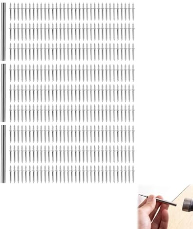 300 Piezas Clavos Invisibles de Seguridad, Clavos de Doble Cabeza, Tornillos sin Costura Antióxido para Rodapiés, Tornillos de Seguridad Invisibles de Doble Cabeza, para Madera, Clavos de Pared