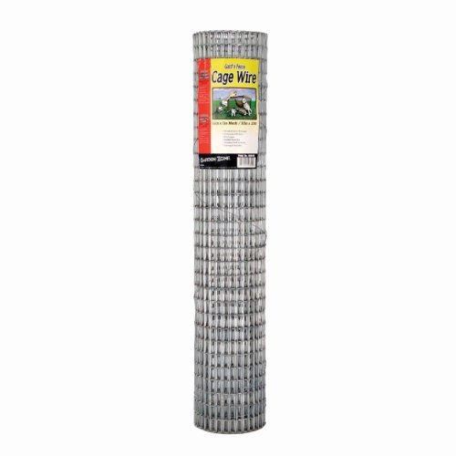 Garden Zone 403010 1/2 x 1 Mesh 16-Gauge Galvanized Wire Fence, 30 x 10'