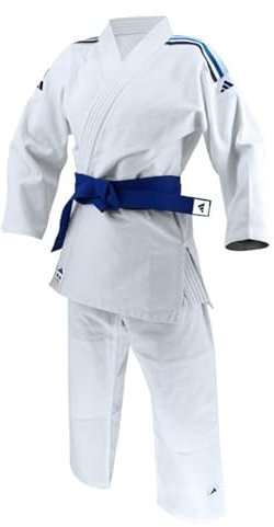 adidas Unisex-Jugend Judo Uniform-White 350g Martial Arts Unisex's Club Judouniform, weiß, 350 g, für Studenten, Kampfsport, Gi, 120